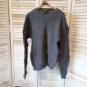 Vintage Eddie Bauer Cotton Men's Sweater in Gray